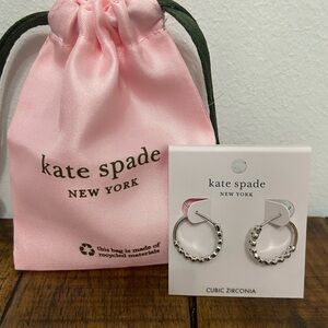 Kate Spade Silver Cubic Zirconia Earrings